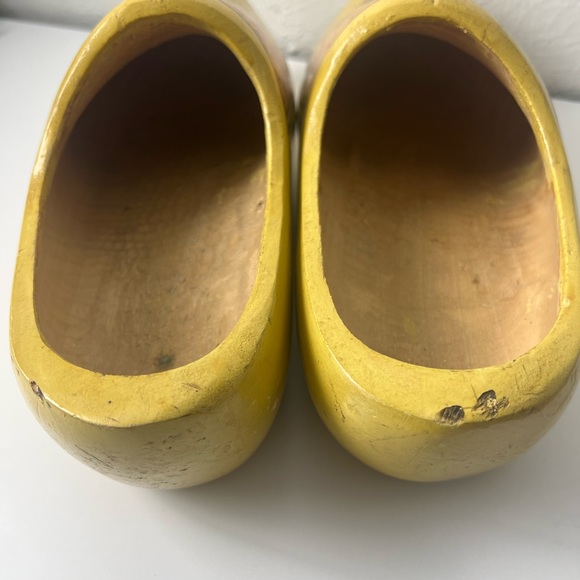 Vintage Wett VV Ged Dutch Hand Carved Klompen Wooden Shoes - Picture 9 of 16